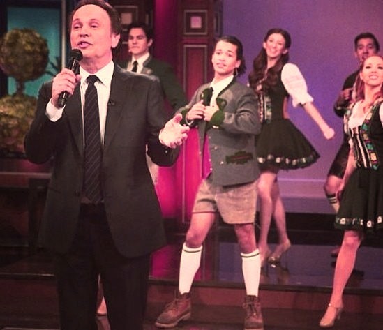 Billy Crystal Wearing Armani During Jay Lenos Last Show